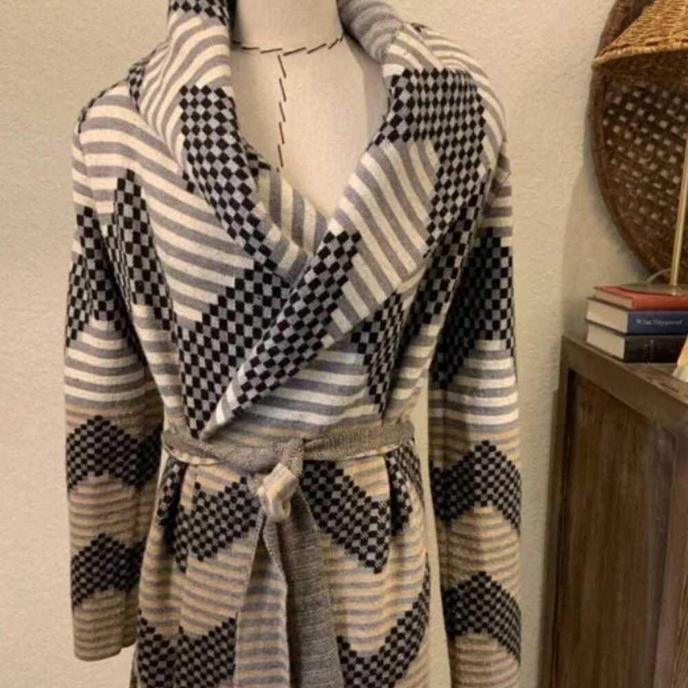 Field Flower for Anthropologie Jacket Cardigan Hooded Sweater